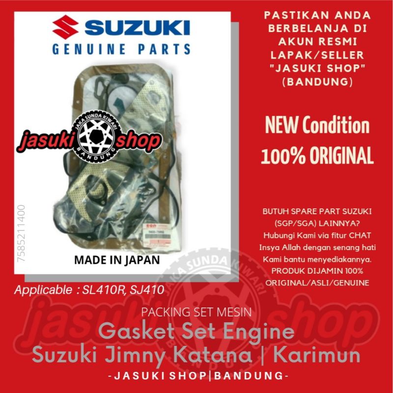 Jual Gasket Packing Paking Set Engine Mesin Suzuki Jimny Katana Sierra