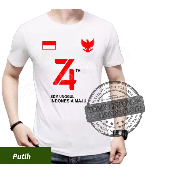 Jual DI JUAL KAOS HUT RI MERDEKA BAJU DIRGAHAYU KEMERDEKAAN INDONESIA