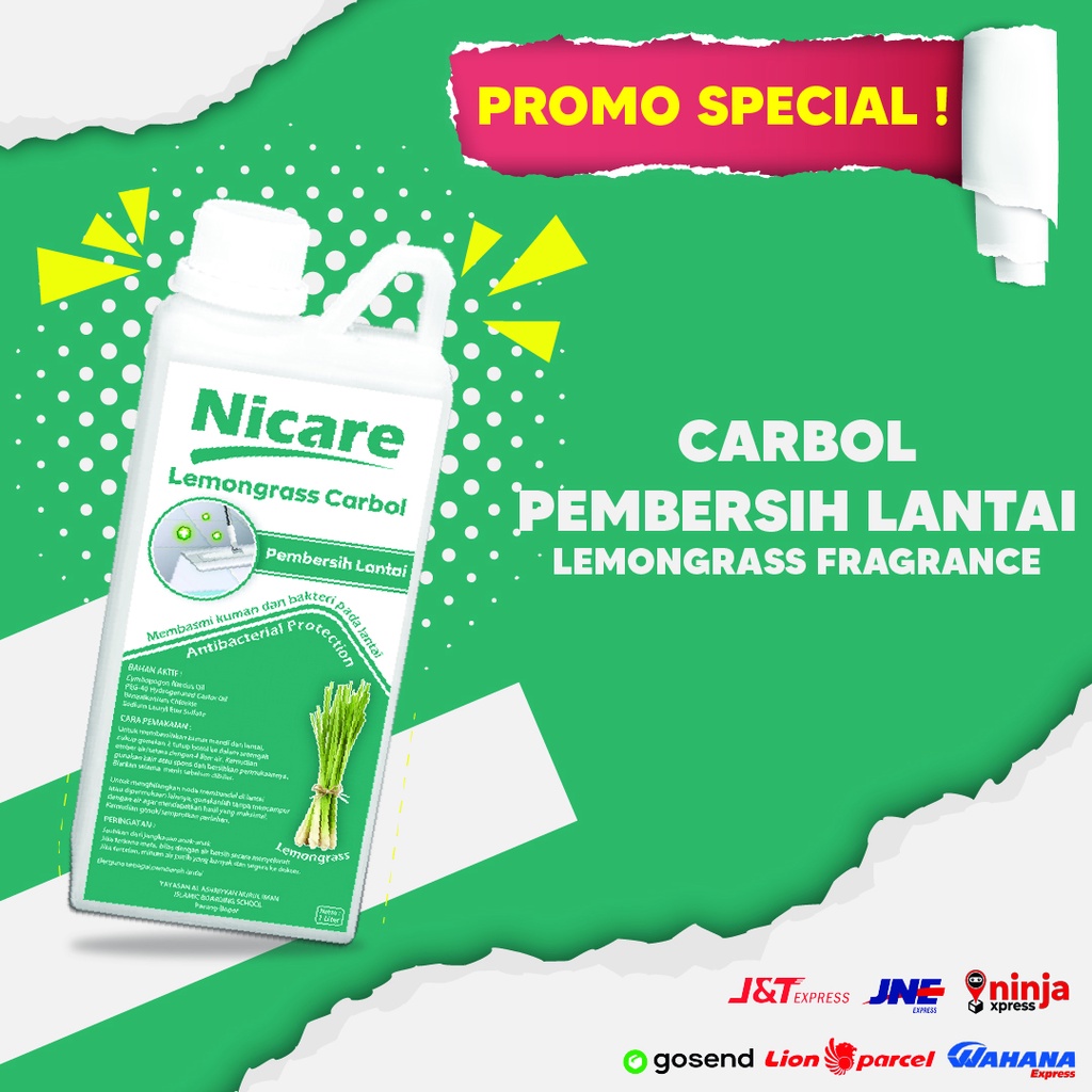 Jual Karbol Sereh Pembersih Lantai Aroma Sereh Wangi NICARE 1 Liter