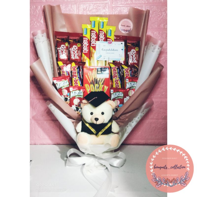 Jual Buket Snack Dan Boneka Wisuda Hadiah Ulang Tahun Anniversary