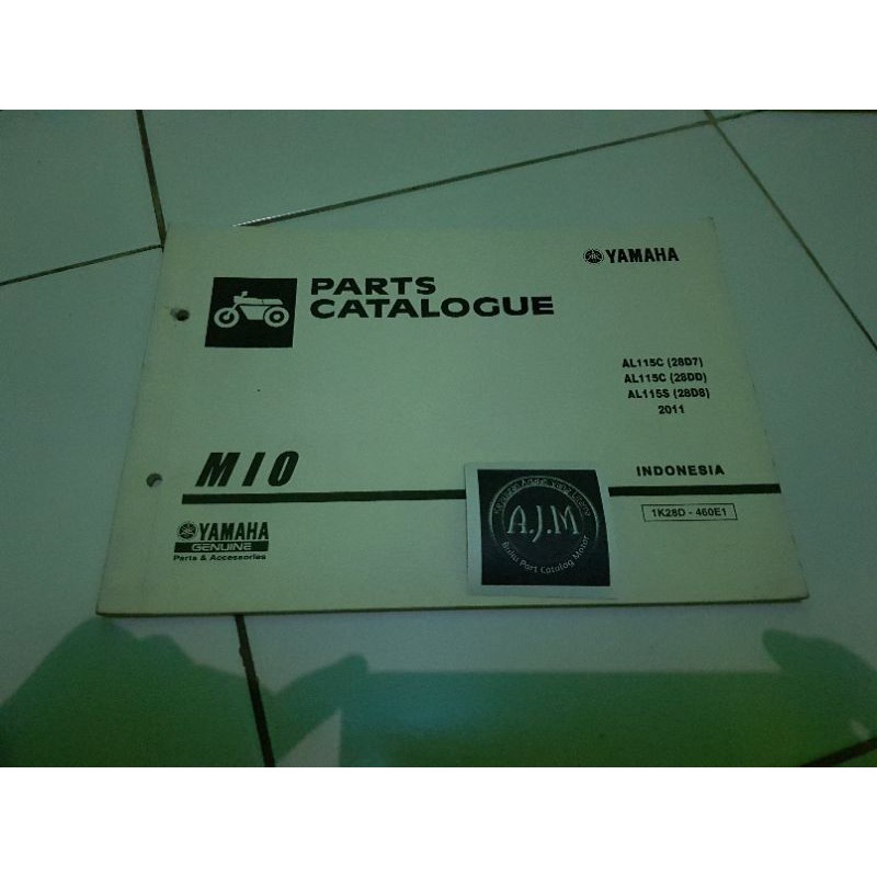 Jual Buku Part Katalog Katalogue Catalogue Catalog Copian Yamaha Mio