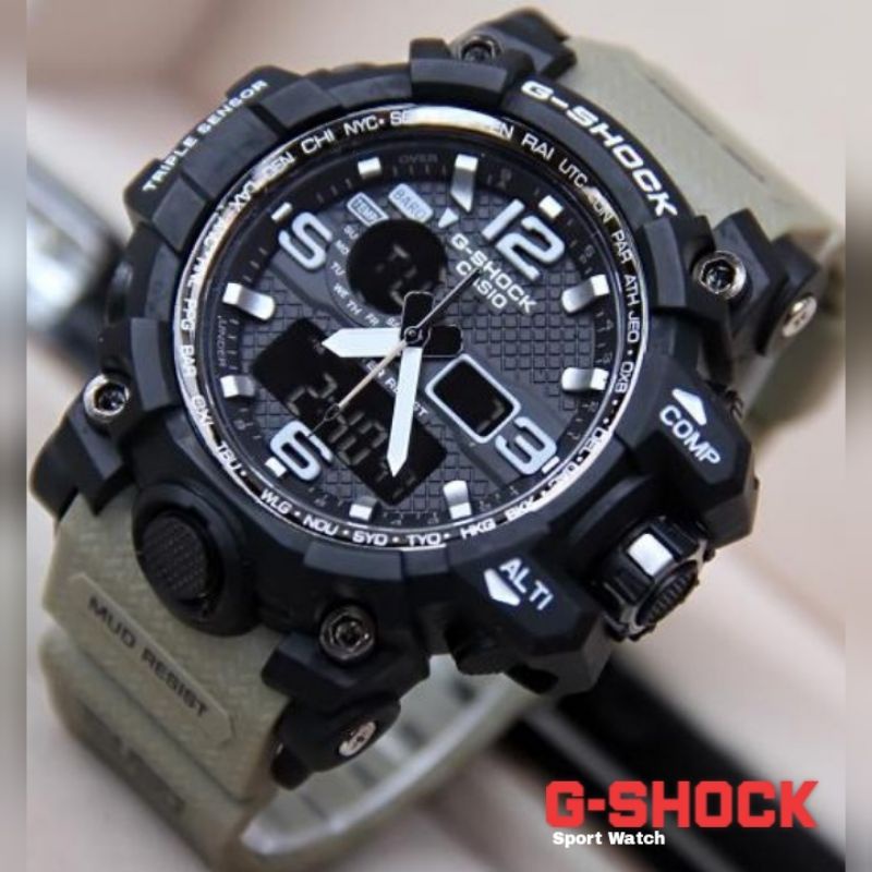 Jual GRADE ORI JAM TANGAN PRIA G SHOCK DUALTIME GWG1000 CASIO II