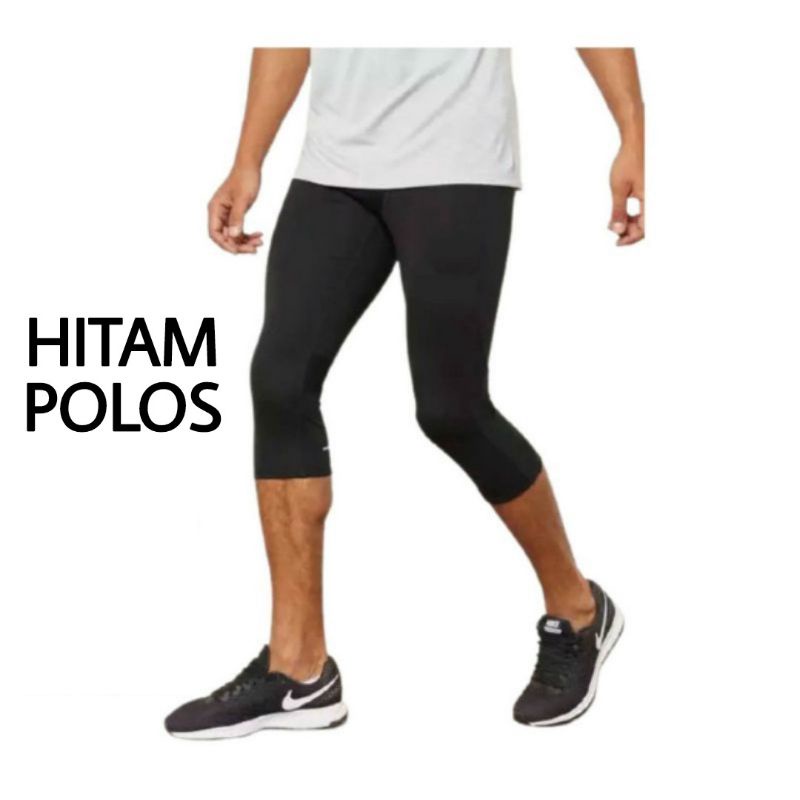 Jual Celana Legging Sport Dibawah Lutut Spandek Premium Pria Dan