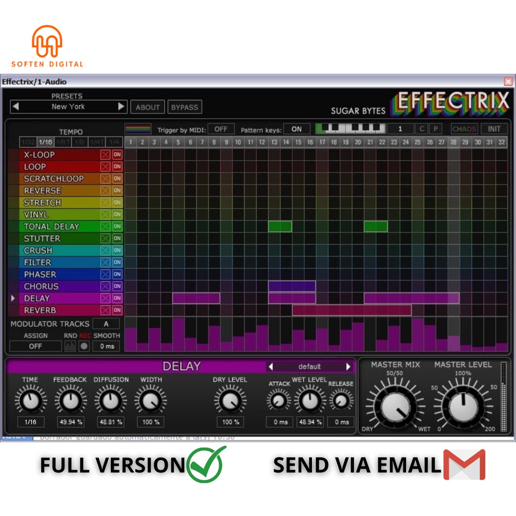 Jual Sugar Bytes Effectrix V Vst Plugin Professional Multi Effect