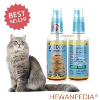 Jual Scadix Cat Ml Obat Semprot Infeksi Kulit Kucing Kelinci Scabies