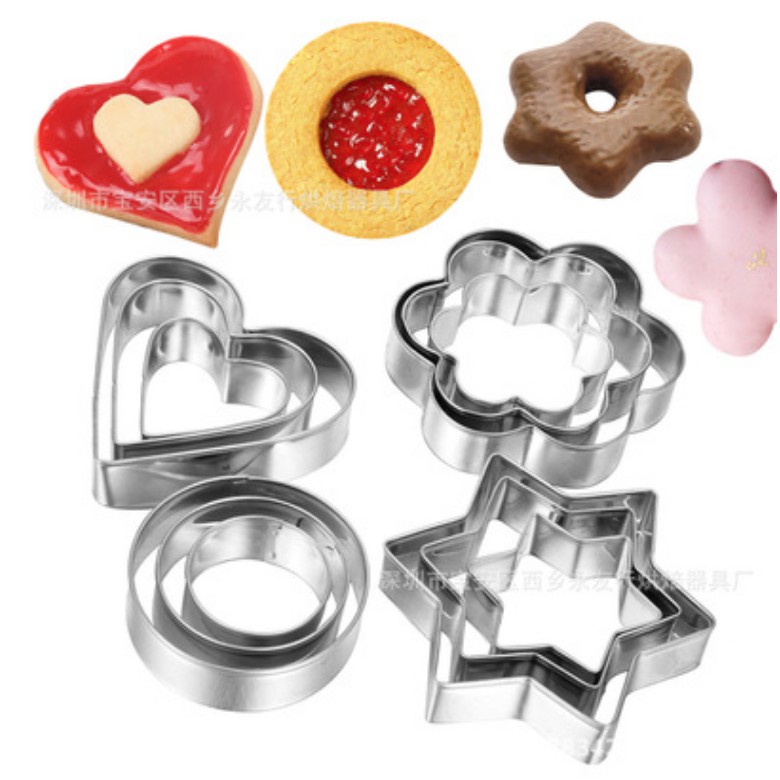 Jual Pieces Cookies Cutter Cetakan Kue Kering Stainless Steel Alat