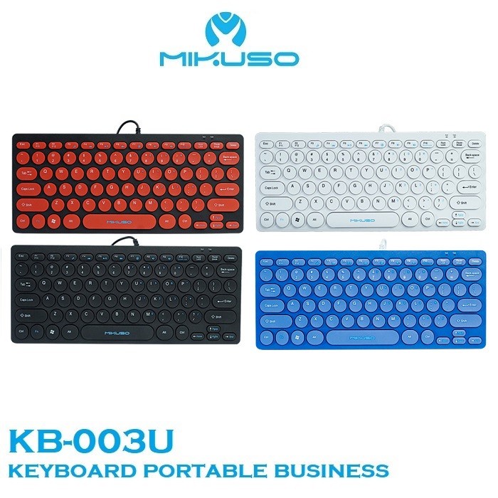 Jual Keyboard Pc Mikuso Kb U Keyboard Mini Usb Portable Keyboard