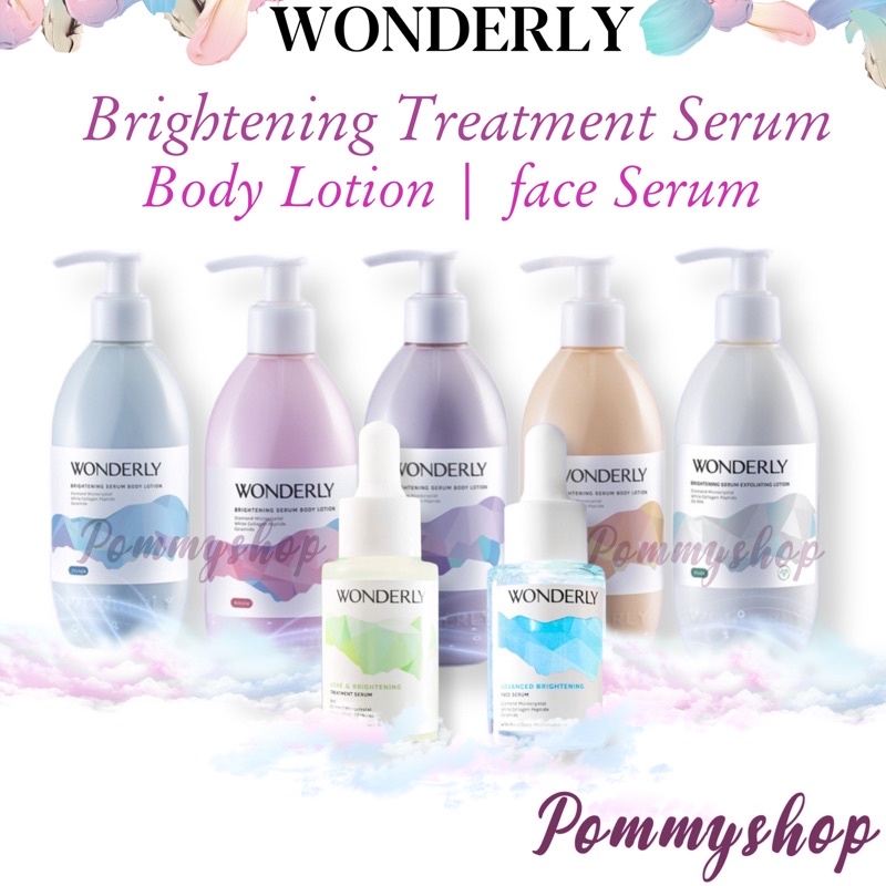 Jual Wonderly Brightening Serum Body Lotion Face Serum Treatment