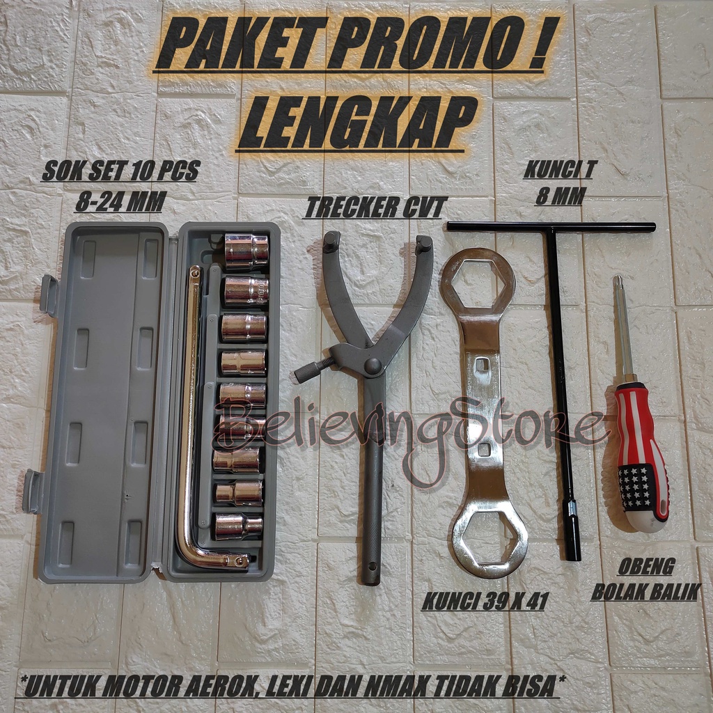 Jual Paket Tracker Cvt Universal Kunci Kunci Sok Set Pcs