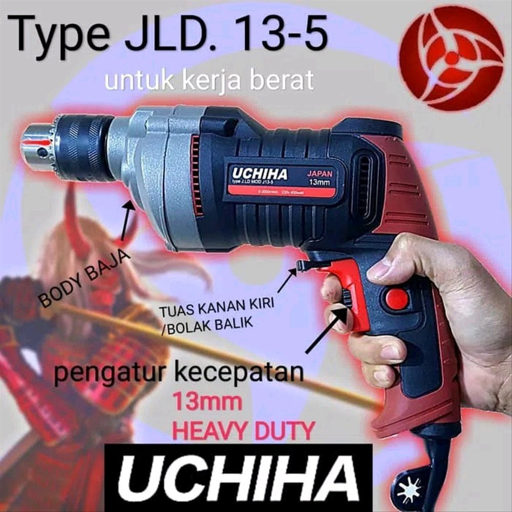 Jual Canggih Impact 13mm Hammer Drill Mesin Bor UCHIHA Impec Koper