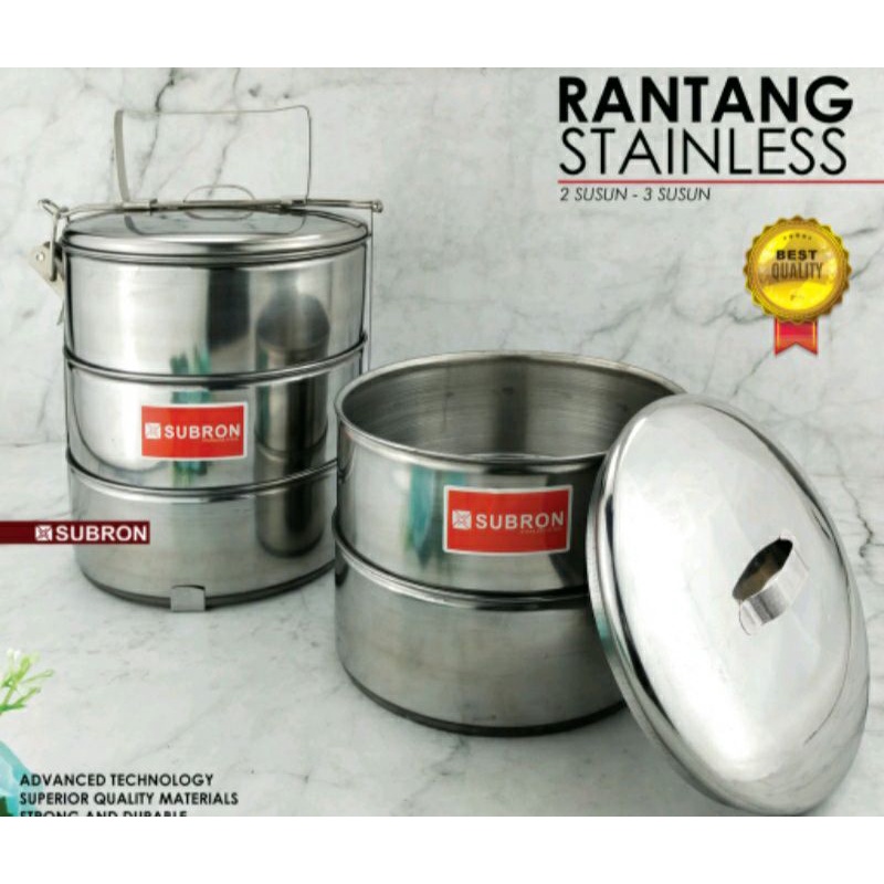 Jual Rantang Stainless Subron 2 Susun Dan 3 Susun Shopee Indonesia