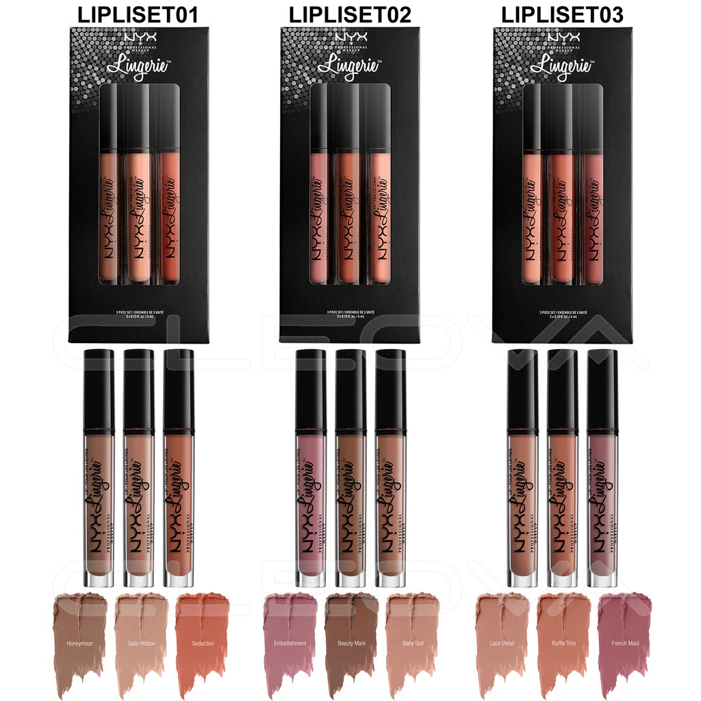 Jual NYX Lip Lingerie Set Shopee Indonesia
