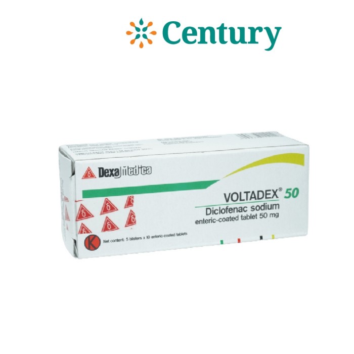 Jual VOLTADEX 50 MG 1 STRIP ISI 10 TAB NATRIUM DIKLOFENAC ANTI NYERI