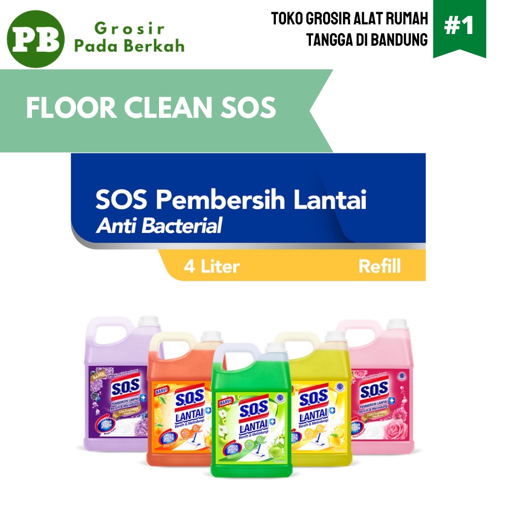 Jual Sos Floor Cleaner Pembersih Lantai Jerigen Sos Floor Clean