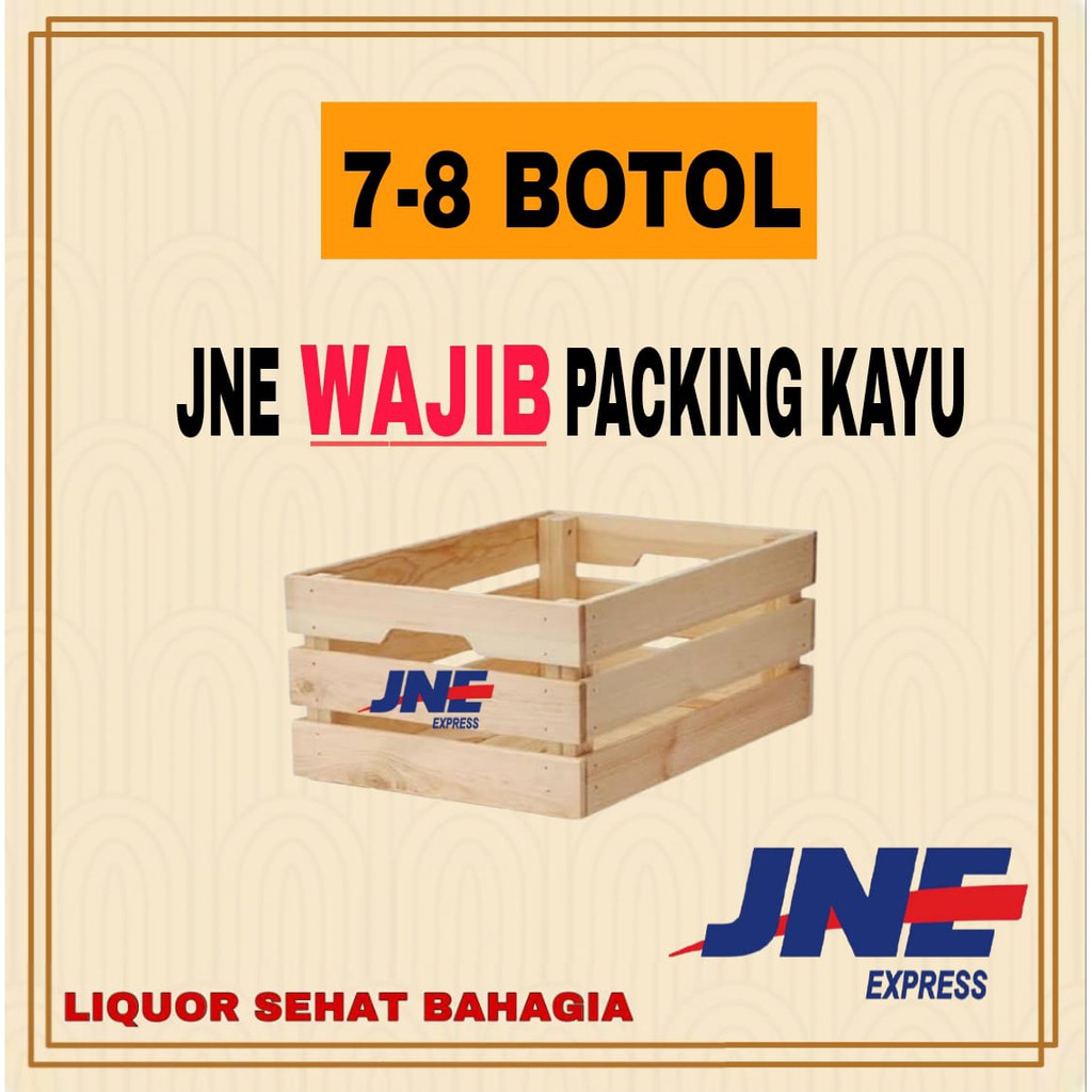 Jual Tambahan Packing Kayu Khusus JNE 7 8 Botol Shopee Indonesia