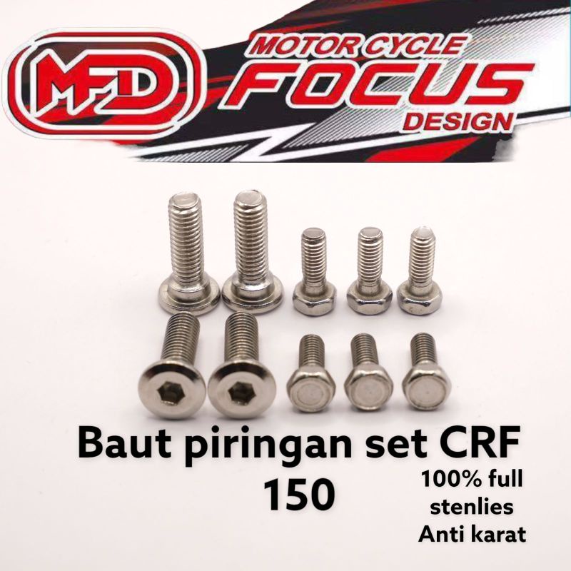 Jual BAUT STAINLESS DISC PIRINGAN DEPAN BELAKANG HONDA CRF Shopee