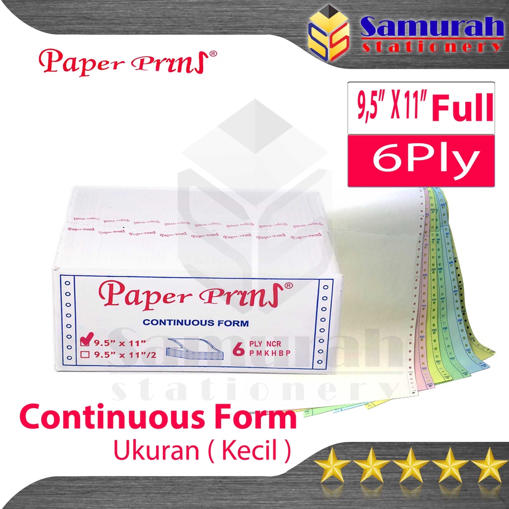 Jual Kertas Continuous Form Paper Prins X Full Atau X