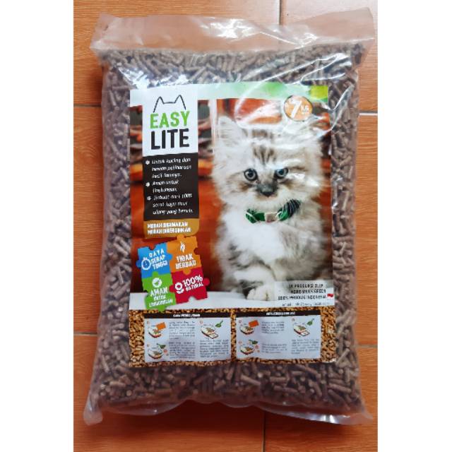 Jual Easy Lite Wood Pellet Pelet Kayu Cat Litter Pengganti Pasir