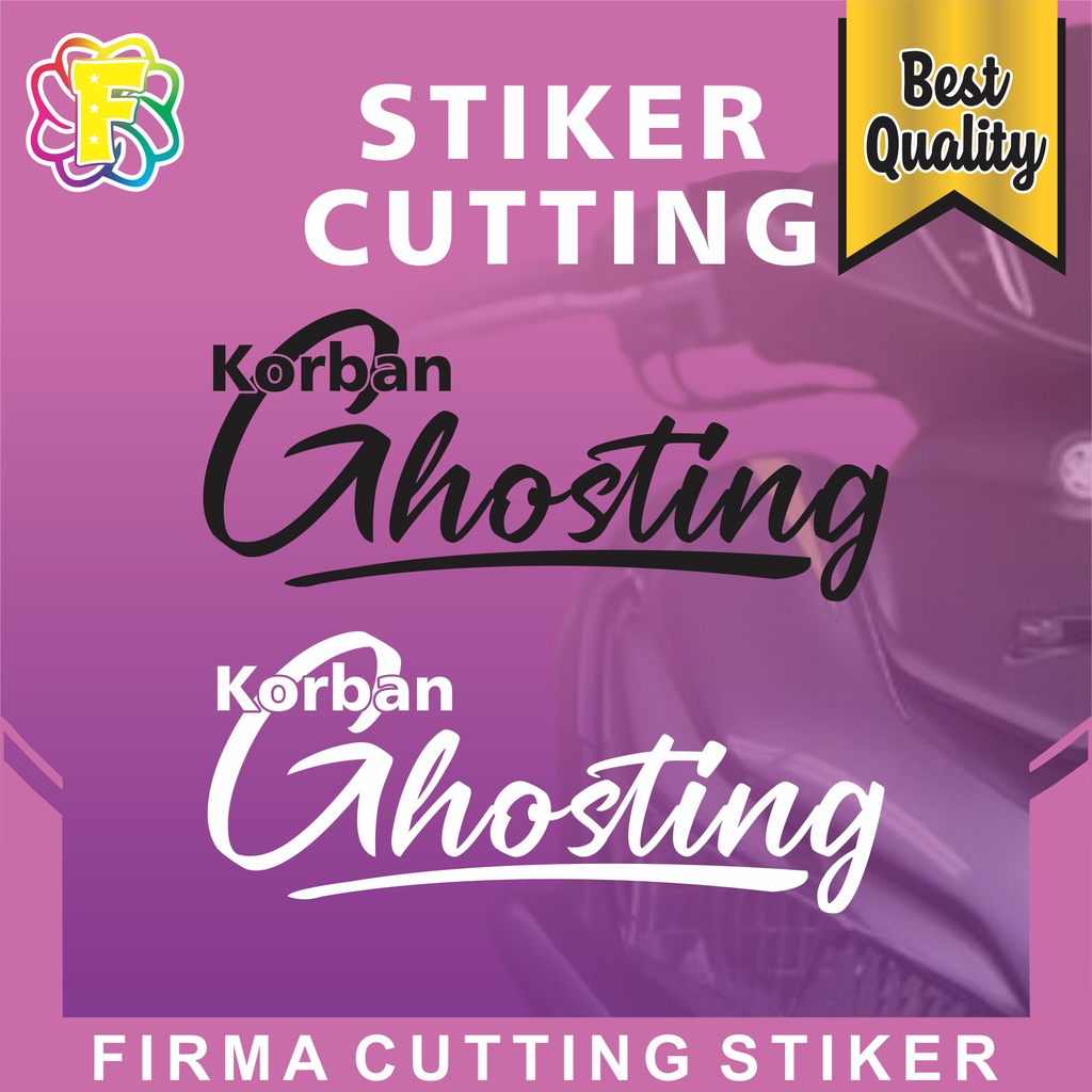 Jual Stiker Cutting Korban Ghosting Bisa Satuan Cod Shopee Indonesia