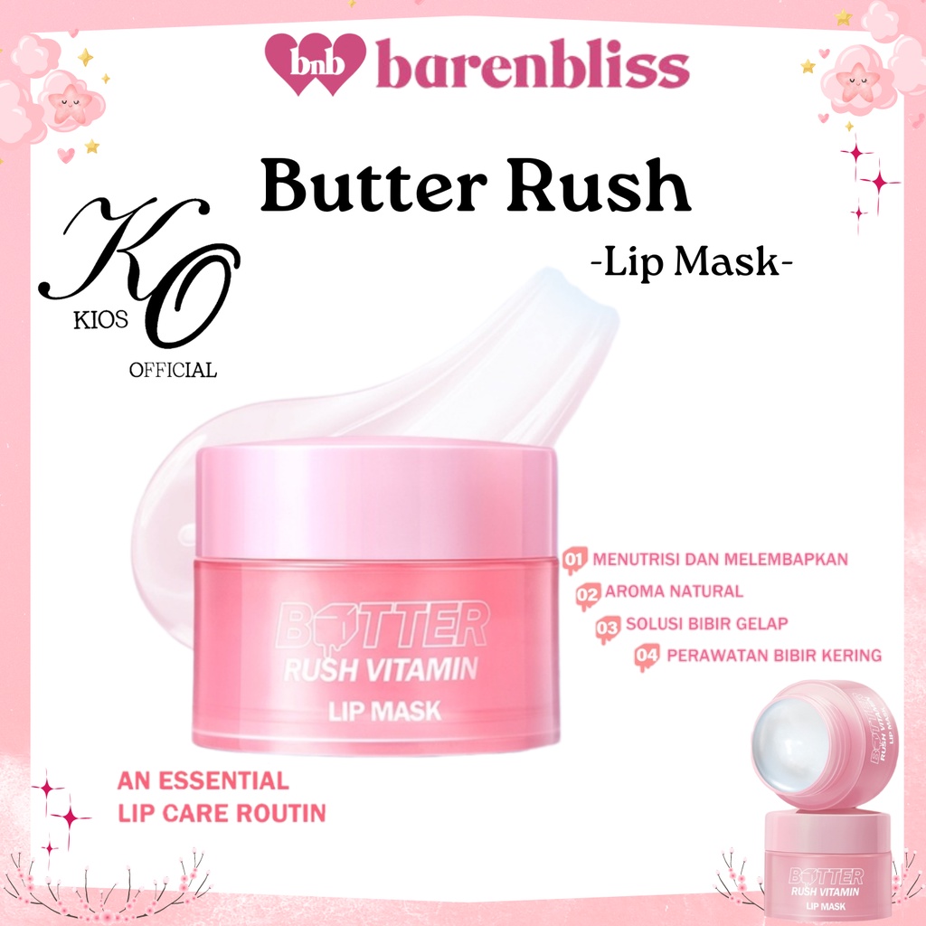 Jual BNB Barenbliss Butter Rush Vitamin Lip Mask Moisturizing Lip Balm Shopee Indonesia