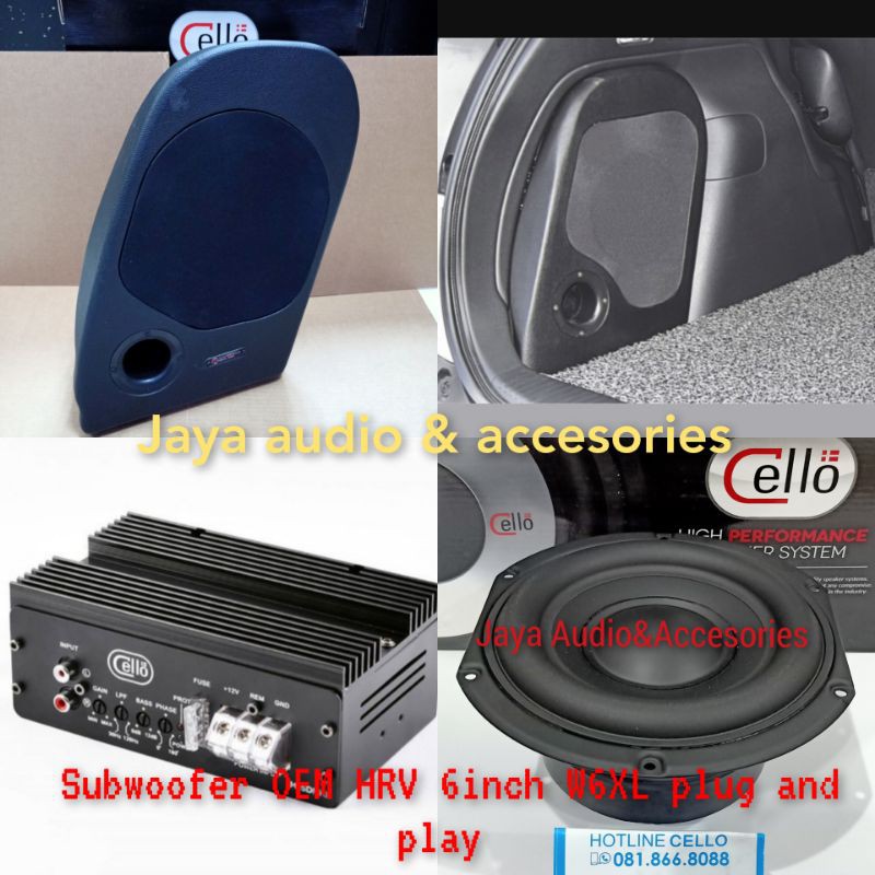 Jual Subwoofer Cello Inch W Xl Plug And Play Oem Sudut Hrv Plus Power