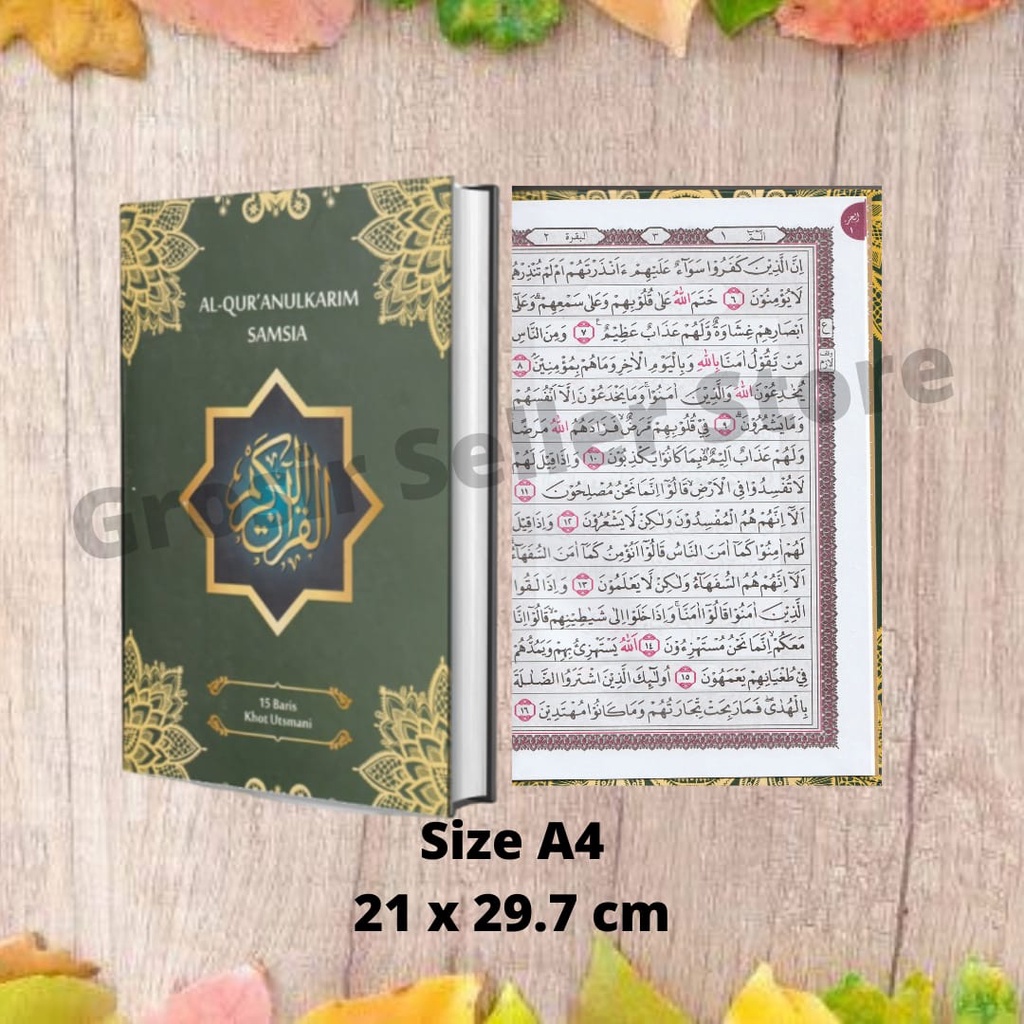 Jual AL QURAN SAMSIA A4 A5 B5 ORI 15 BARIS KHOT UTSMANI Shopee Indonesia