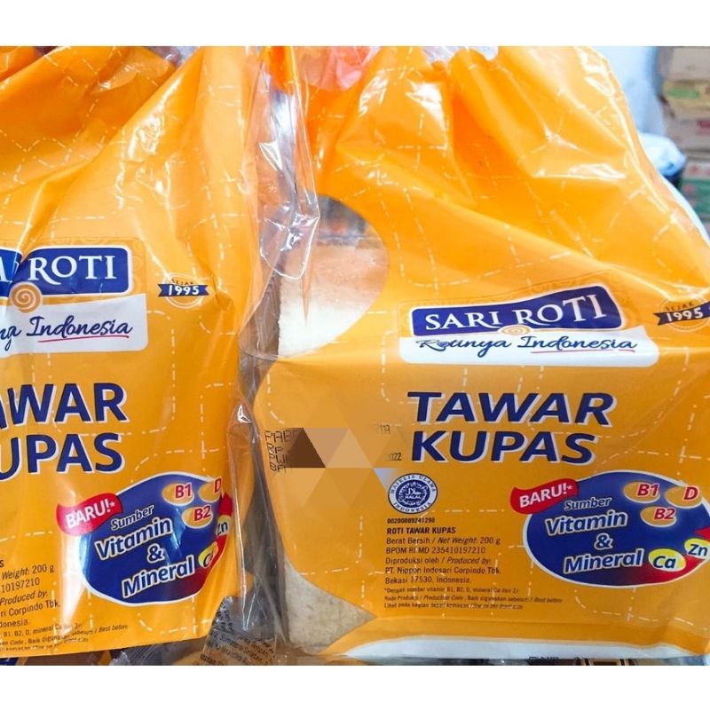 Jual SARI ROTI Roti Tawar Kupas Kemasan 200 Gr Shopee Indonesia