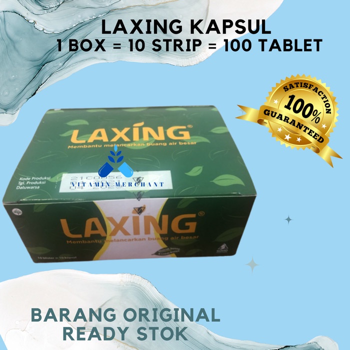 Jual Laxing Kapsul Baru 1 Box 10 Strip 100 Kapsul Shopee Indonesia