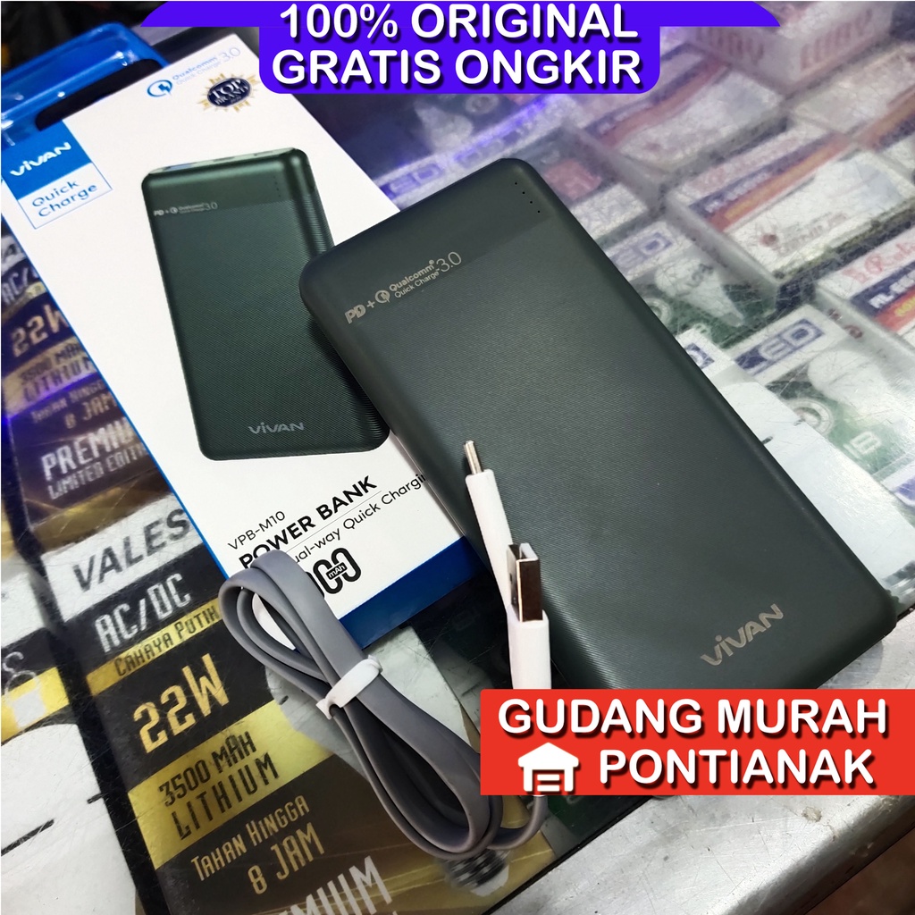 Jual Power Bank Vivan 18W 10 000Mah VPB M10 Dual Way Quick Charge