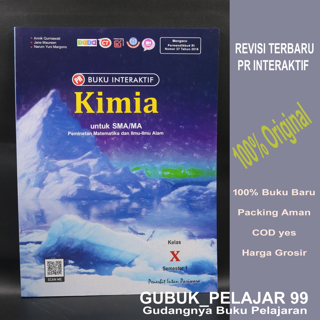 Jual PR INTERAKTIF KIMIA 10 Semester 1 SMA MA Intan Pariwara Edisi HVS