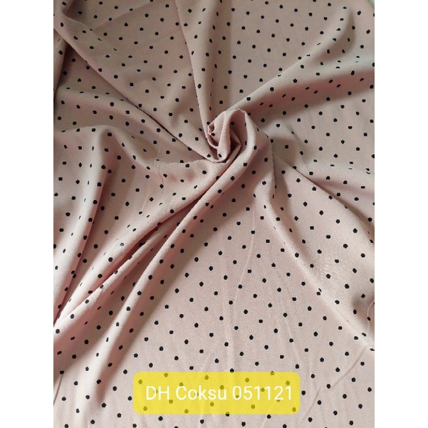 Jual Kain Wolfis Monalisa Polkadot Harga Per Setengah Meter Shopee