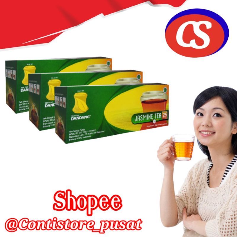 Jual Teh Dandang Celup Jasmine Tea Isi 25 Pcs Kantong Celup Shopee