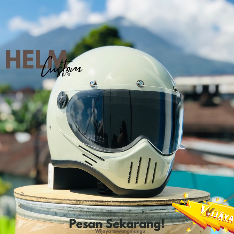 Jual Helm Cakil Custom M Simpson Retro Japstyle Clasic Helm Cakil