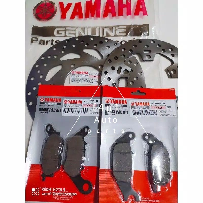 Jual Piringan Cakram Depan Belakang Kampas Rem Yamaha Vixion NEW OLD