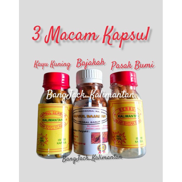 Jual Macam Kapsul Akar Kuning Kapsul Bajakah Kapsul Pasak Bumi