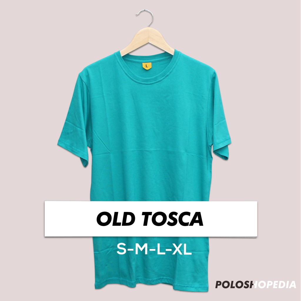 Jual KAOS POLOS WARNA HIJAU TOSKA OLD TOSCA KAOS POLOS PRIA WANITA