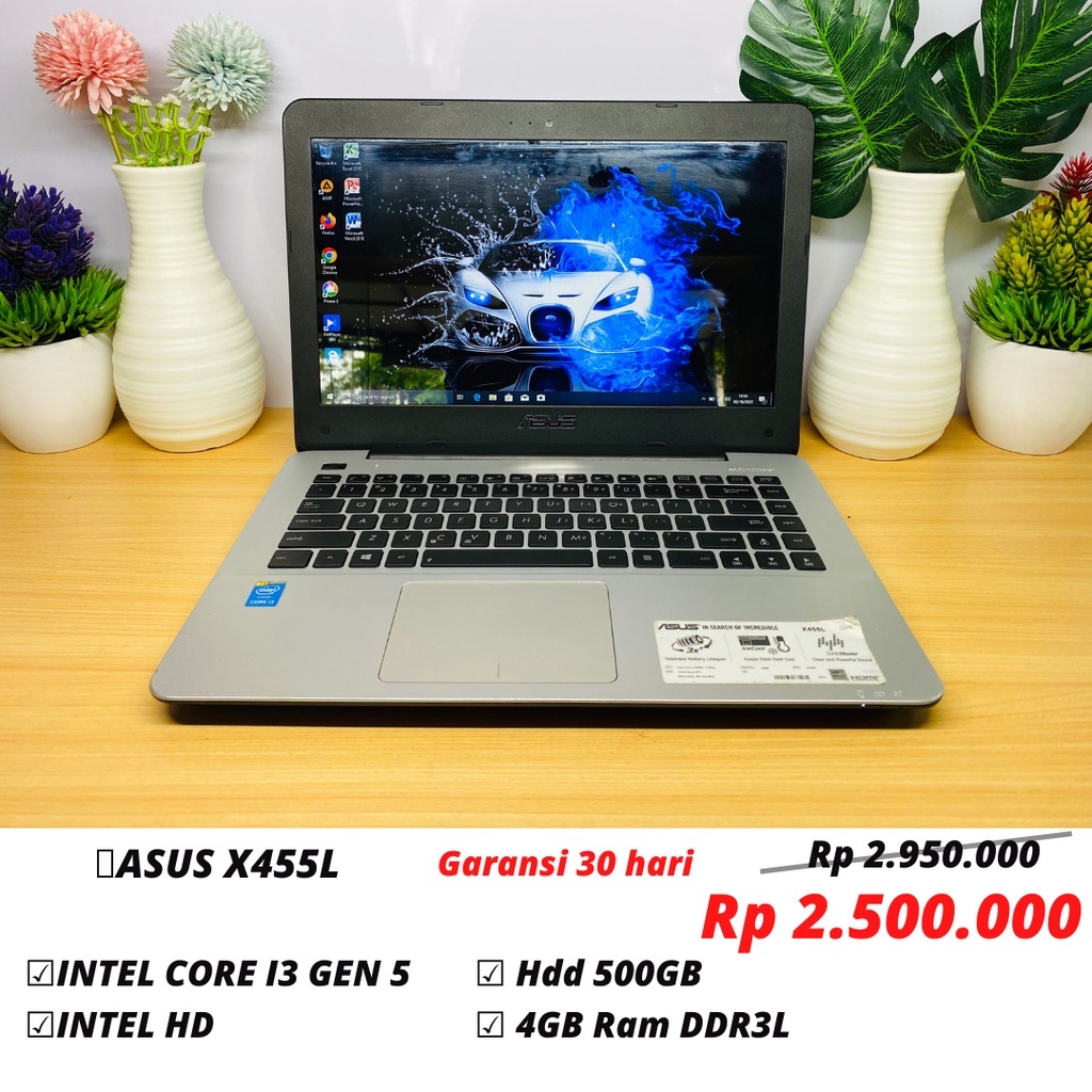 Jual GAS LAPTOP ASUS X455L CORE I3 GEN 5 RAM 4GB HDD 500GB Shopee