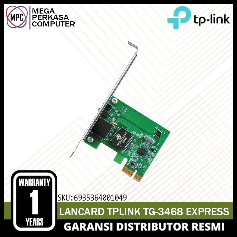 Jual Tp Link Lan Card TG 3468 Gigabit PCI Express Network Adapter