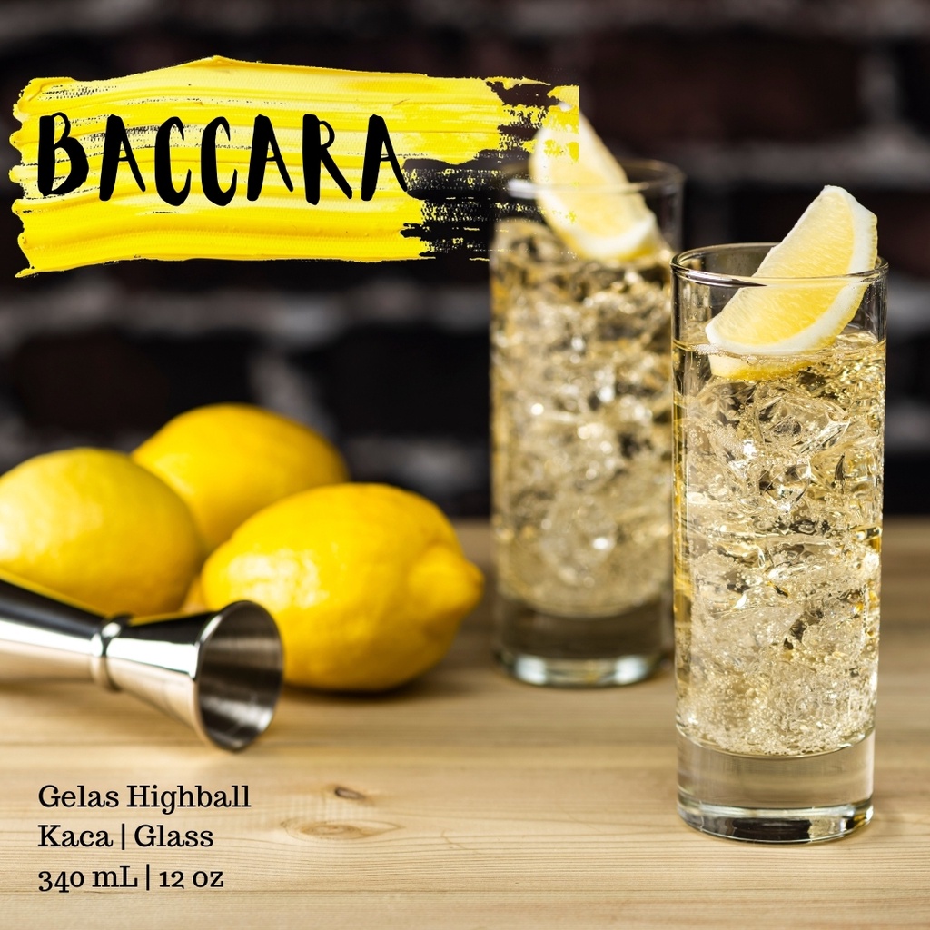 Jual BACCARA Highball Glass Gelas Tinggi Kaca Gelas Cocktail