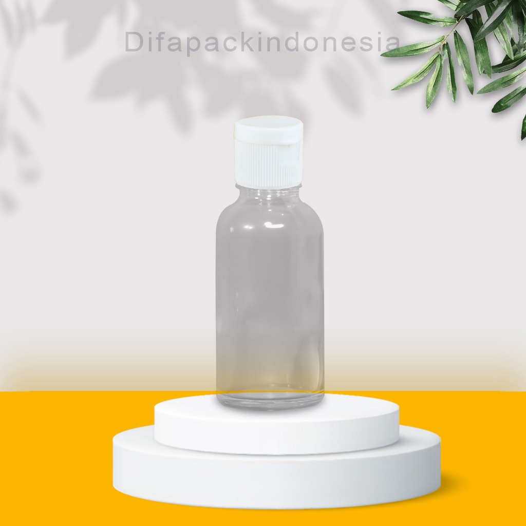 Jual Botol Kaca Ml Fliptop Putih Body Bening Teballl Shopee Indonesia