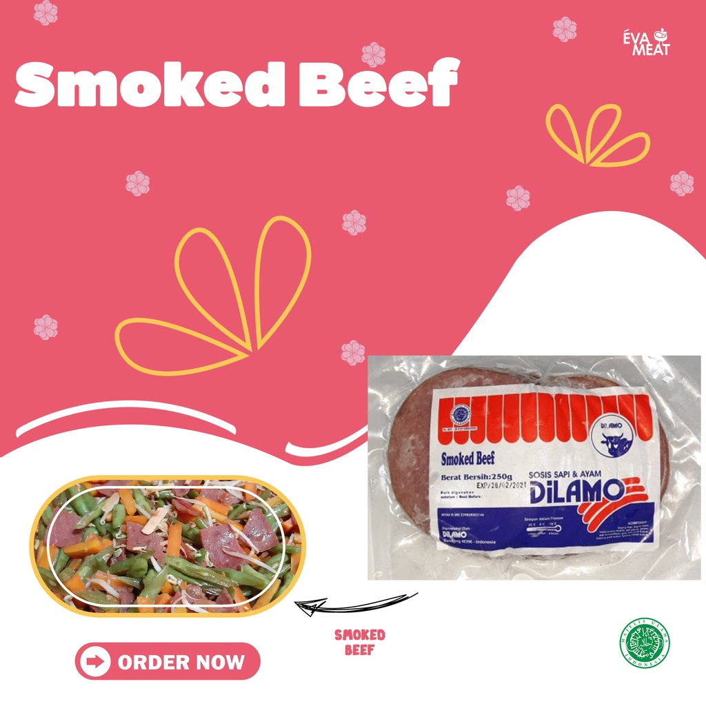 Jual Dilamo Smoked Beef Gr Smoked Beef Daging Asap Daging