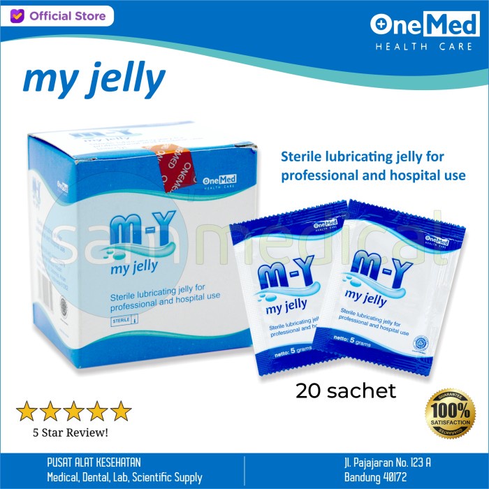 Jual OneMed My Jelly Atau Lubricant Gel Atau Lubricating Sachet 5gr Isi