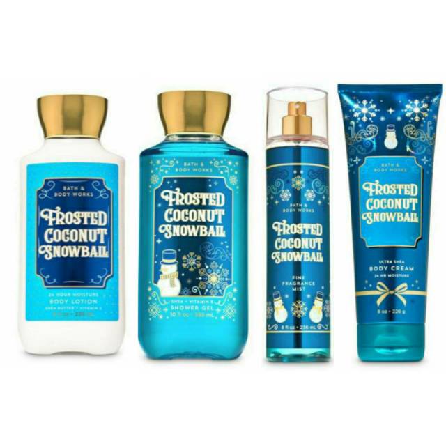 Jual Bbw Bath And Body Works Frosted Coconut Snowball Collection