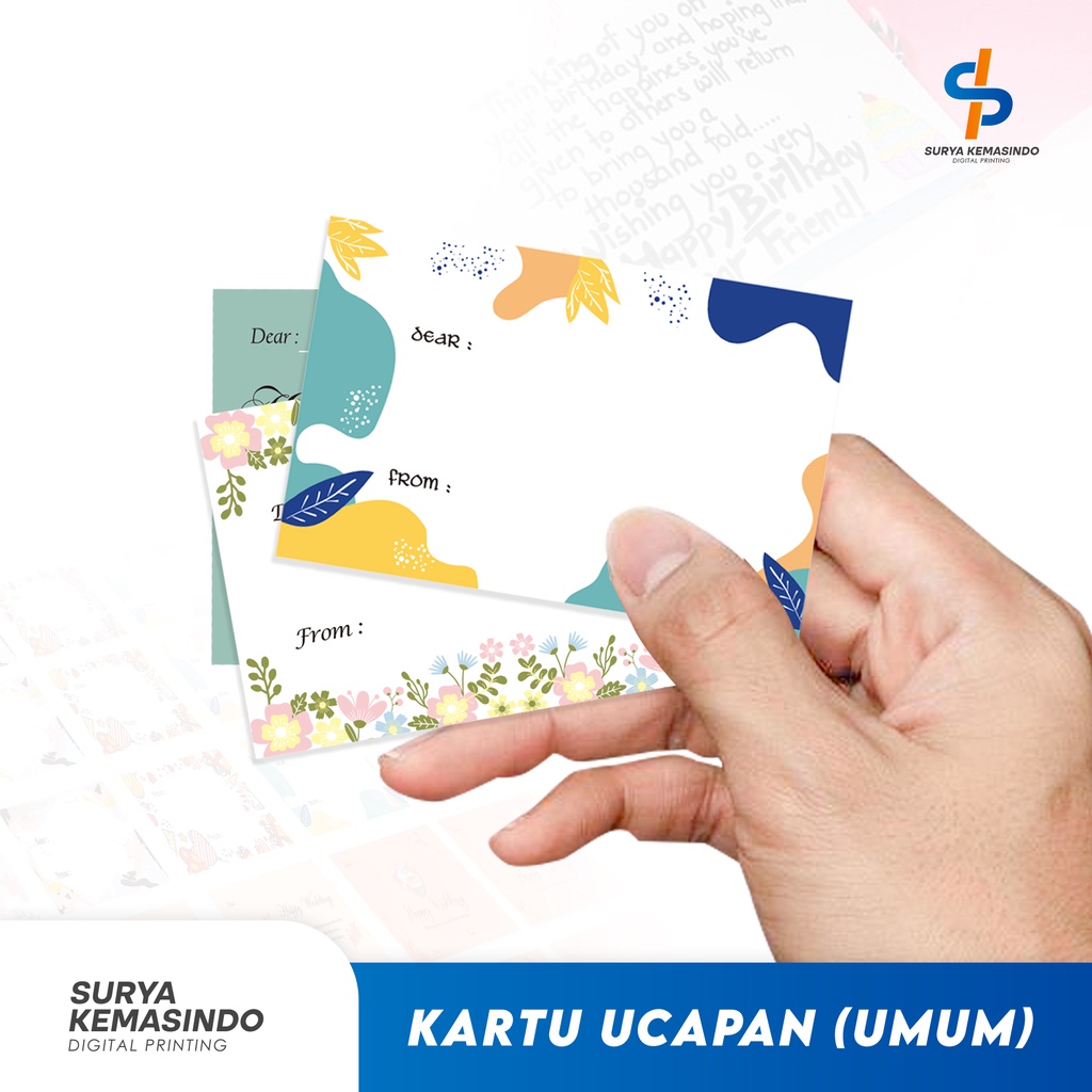 Jual Kartu Ucapan Greeting Card X Cm Label Shopee Indonesia