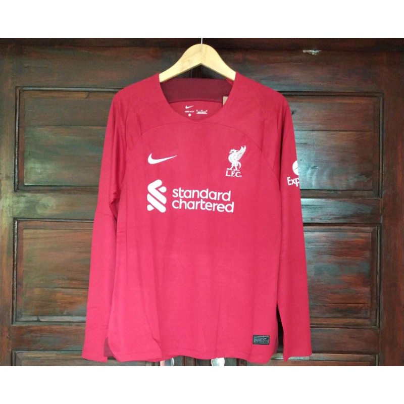 Jual Jersey Baju Bola Lengan Panjang Long Sleeve Ls Liverpol Home