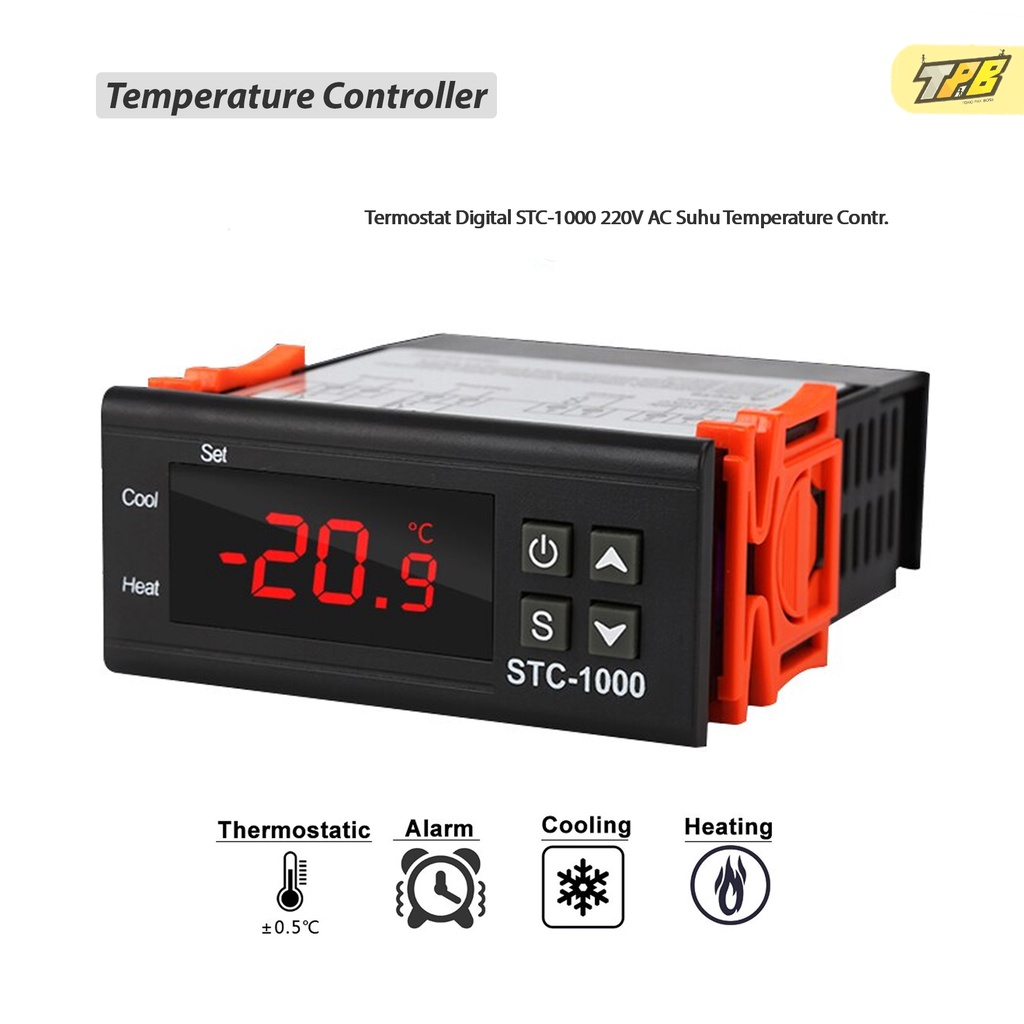 Jual Digital Thermostat Temperature Controller Stc Pengatur Suhu