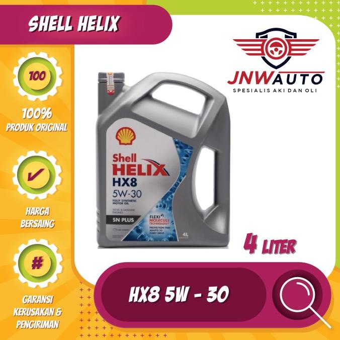 Jual OLI MOBIL Shell Helix HX8 5W 30 4 LITER Shopee Indonesia