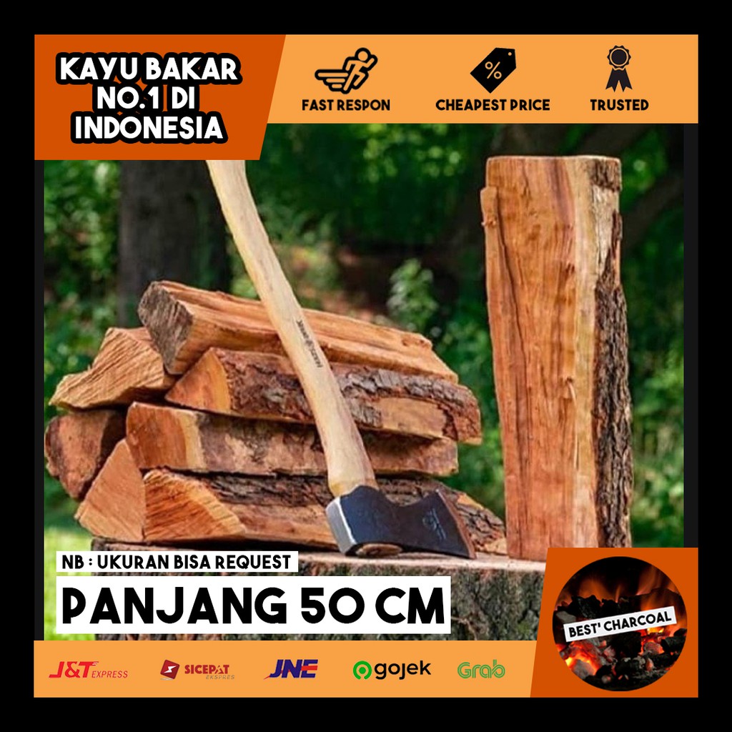 Jual Kayu Bakar Nangka Firewood Panjang 50 30 10 Cm Chips Premium