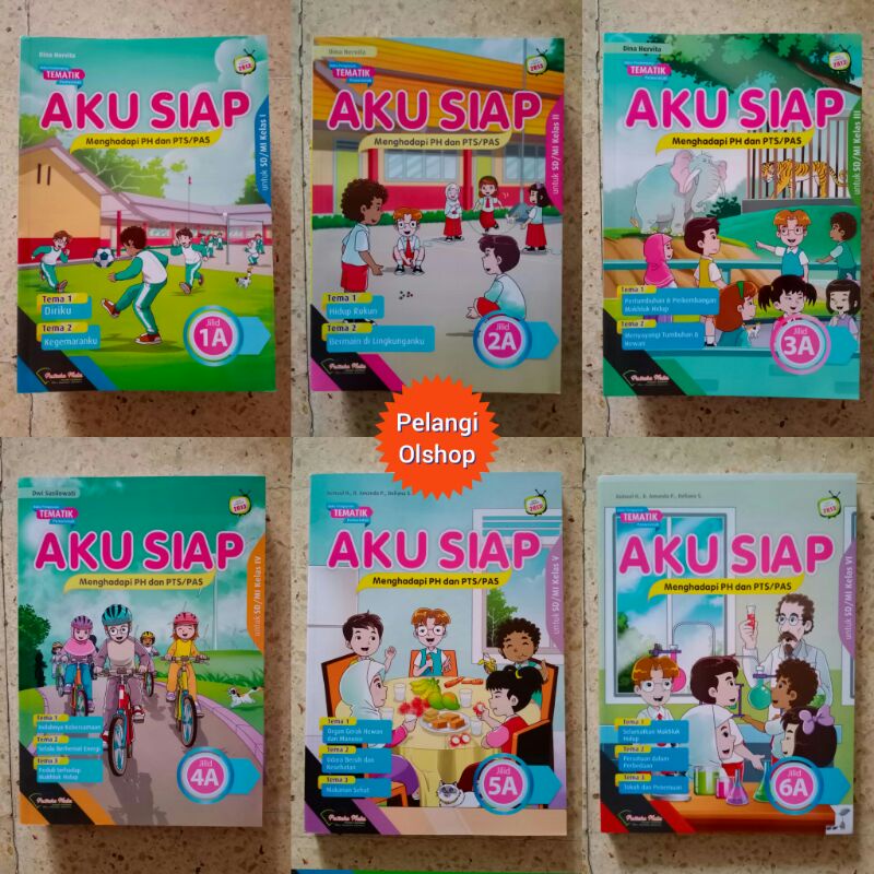 Jual BUKU AKU SIAP MENGHADAPI PH DAN PTS PAS 1A 2A 3A 4A 5A 6A SD MI