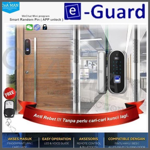 Jual E Guard Smart Digital Door Lock Kunci Pintu Kaca Kayu Eguard